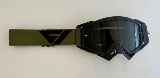 Flow Vision Rythem™ Motocross Goggle: Army Green/Black