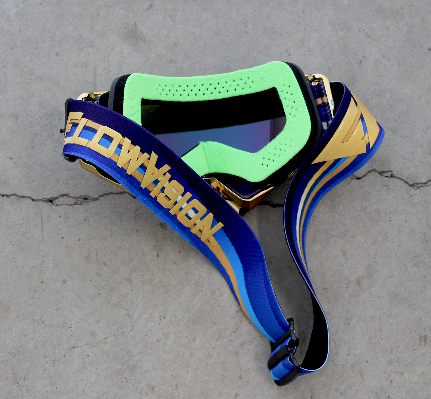 Flow Vision Rythem™ Motocross Goggle: Blue Angel