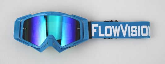 Flow Vision Rythem™ Motocross Goggle: Blue/White