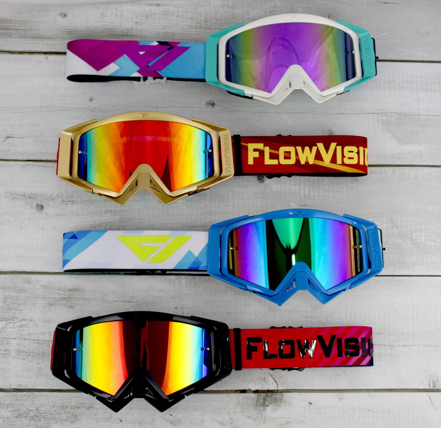 Flow Vision Rythem™ Motocross Goggle: Plaid