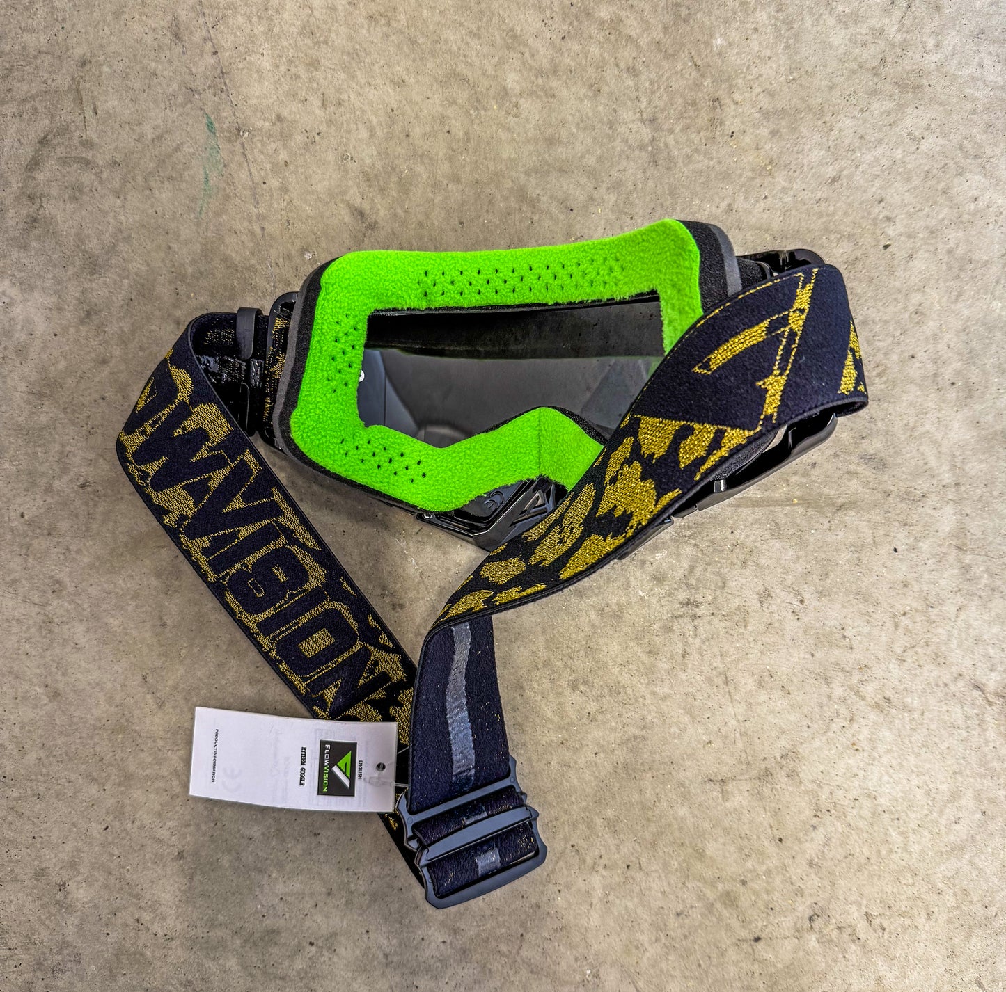Flow Vision Rythem™ Motocross Goggle: Crude (Black Gold)