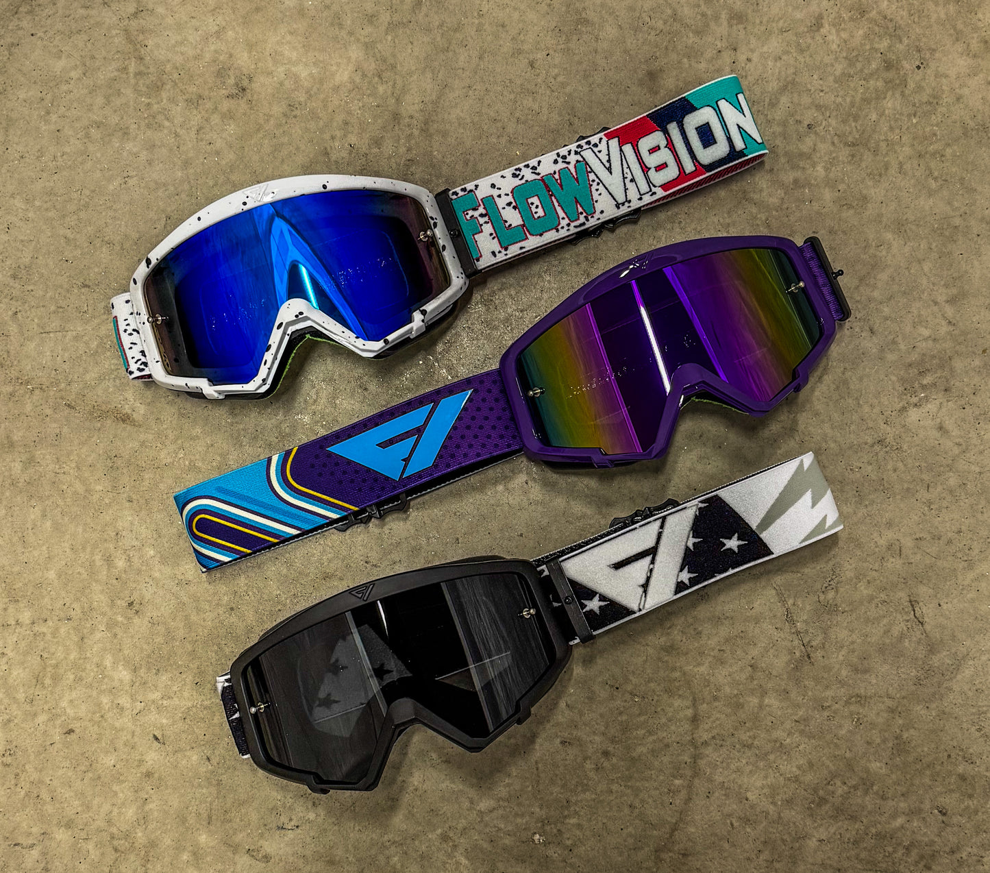 Flow Vision Youth Section™ Motocross Goggle: Splatter