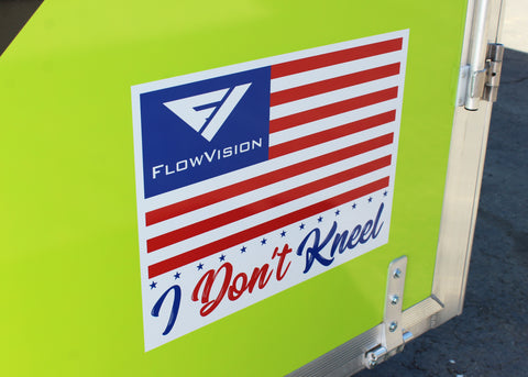 Flow Vision™ I Don't Kneel Stickers Trailer Stickers
