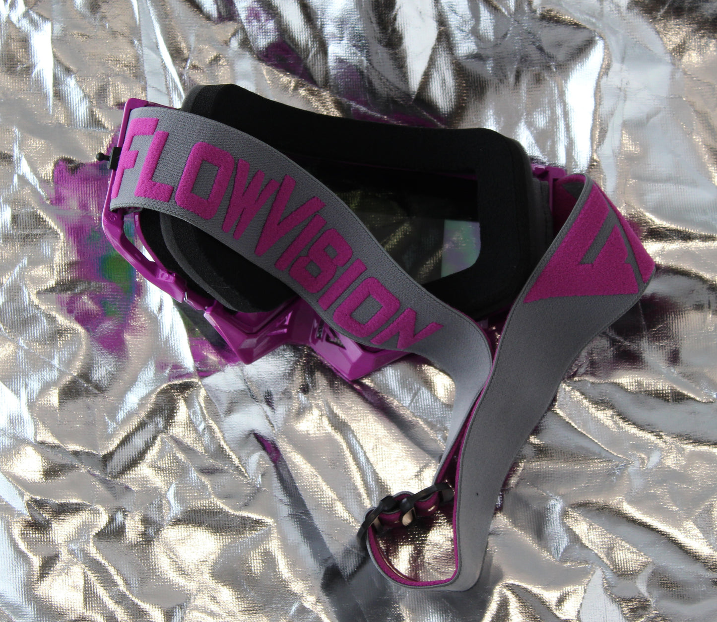 Flow Vision Rythem™ Motocross Goggle: Purple/Grey