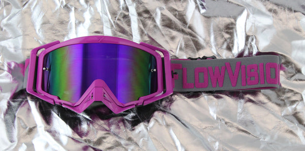 Pink motocross goggles on sale