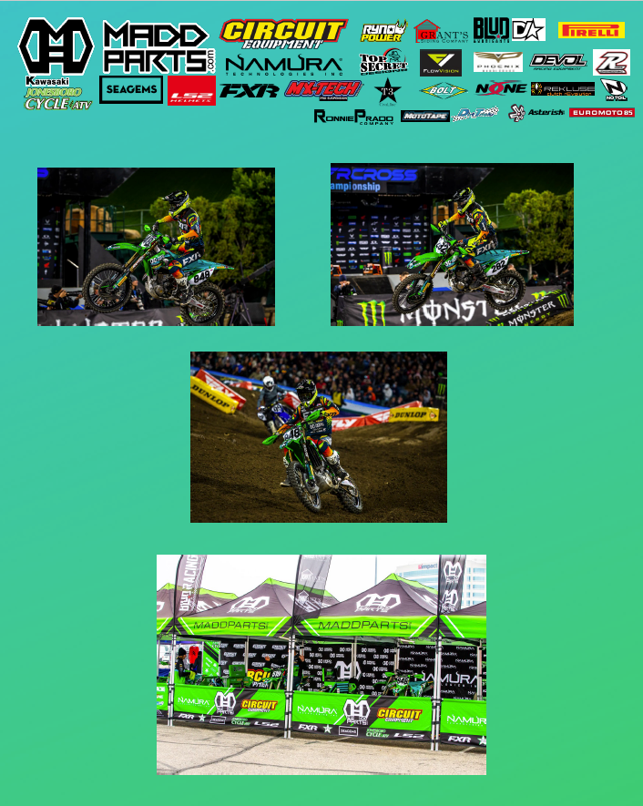 FlowVision, MADD Parts.com Kawasaki Race Team Report: SX Anahiem 1