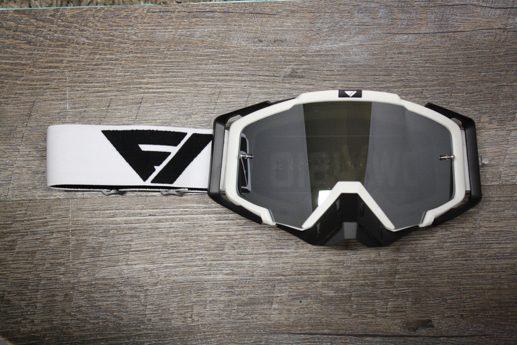 New Black and White Rythem Motocross Goggles In Stock!!!!!