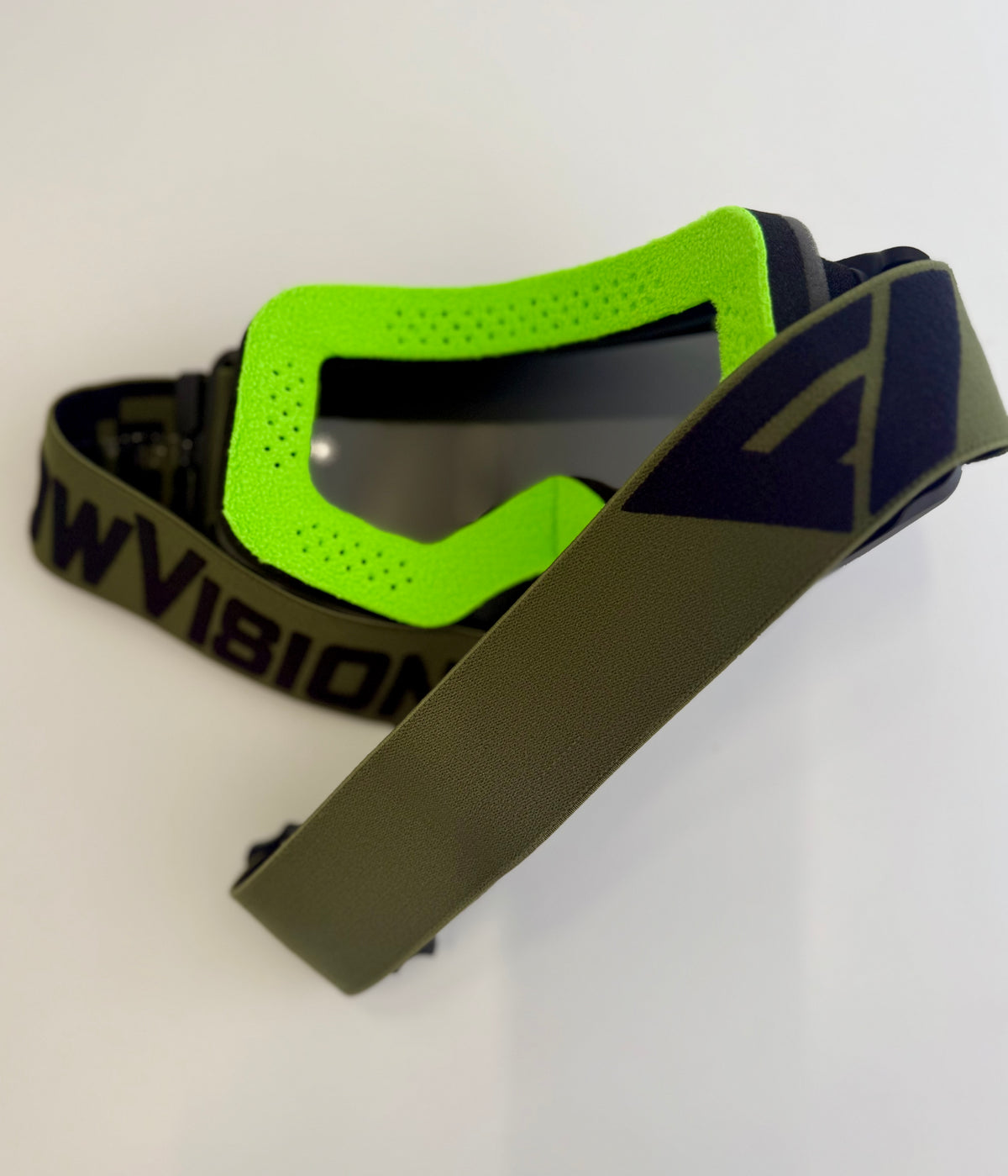 Flow Vision Rythem™ Motocross Goggle: Army Green/Black