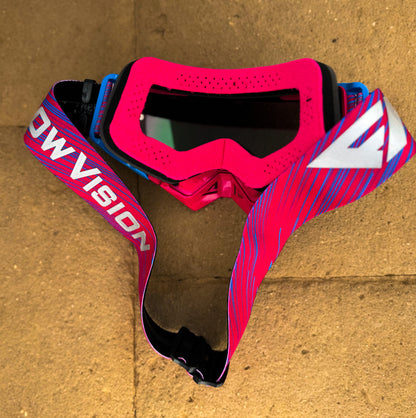 Flow Vision Rythem™ Motocross Goggle: Magenta