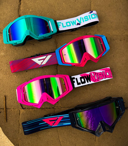 Flow Vision Rythem™ Motocross Goggle: Flamingo
