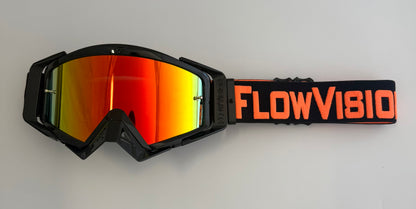 Flow Vision Rythem™ Motocross Goggle: Black/Orange