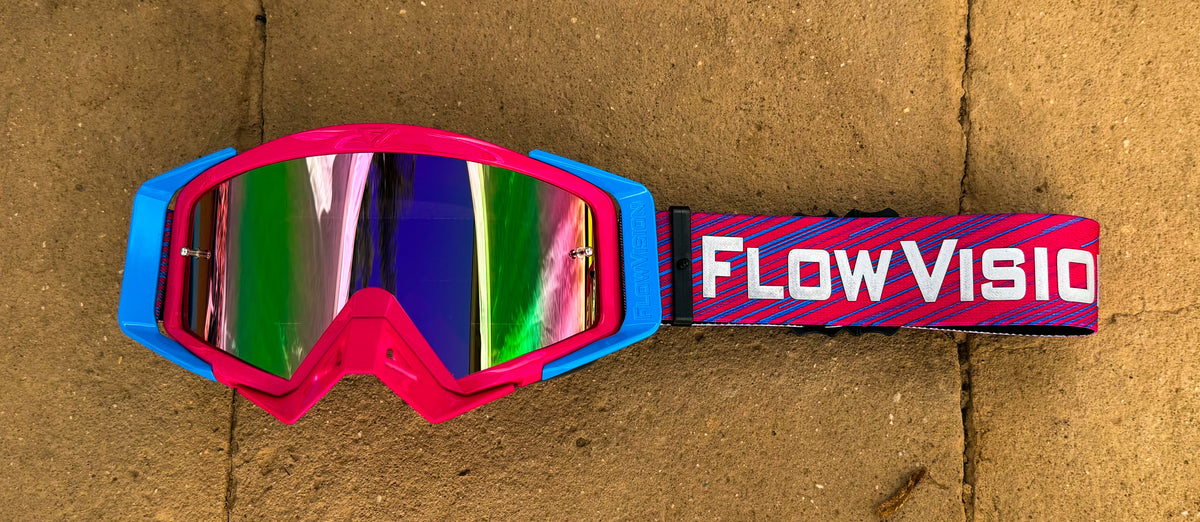 Flow Vision Rythem™ Motocross Goggle: Magenta
