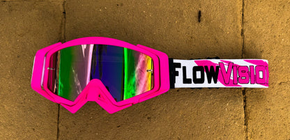 Flow Vision Rythem™ Motocross Goggle: Flamingo