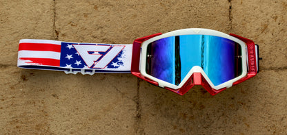 Flow Vision Rythem™ Motocross Goggle: Old Glory