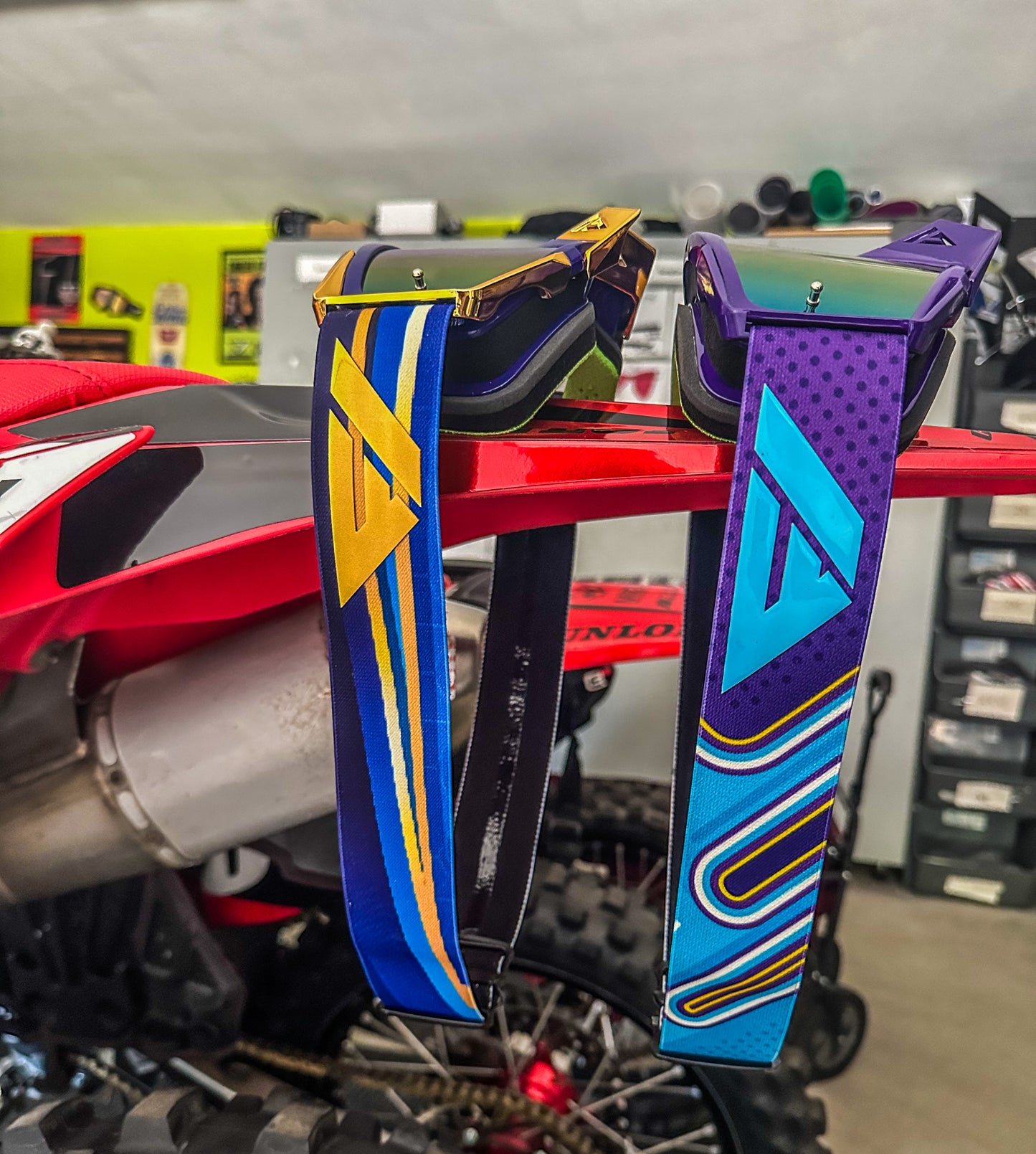 Flow Vision Rythem™ Motocross Goggle: Blue Angel