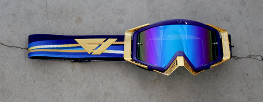 Flow Vision Rythem™ Motocross Goggle: Blue Angel