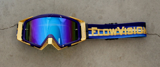 Flow Vision Rythem™ Motocross Goggle: Blue Angel