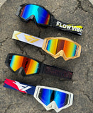 Flow Vision Rythem™ Motocross Goggle: Gold Leaf