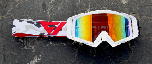 Flow Vision Rythem™ Motocross Goggle: Whiteout Camo