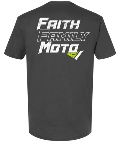 FlowVision Vision Faith, Family and Moto: Charcoal Gray