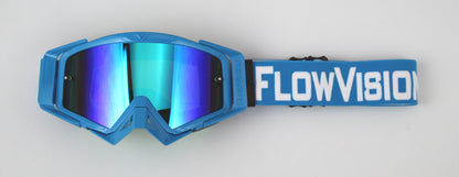 Flow Vision Rythem™ Motocross Goggle: Blue/White