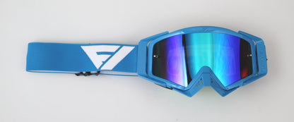 Flow Vision Rythem™ Motocross Goggle: Blue/White