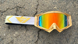 Flow Vision Rythem™ Motocross Goggle: Gold Leaf