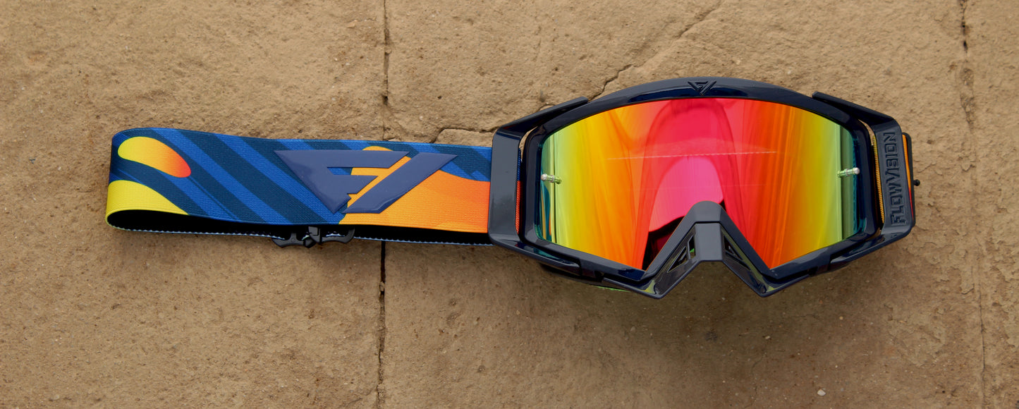 Flow Vision Rythem™ Motocross Goggle: Magma