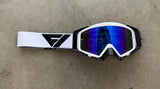 Flow Vision Rythem™ Motocross Goggle: White/Black