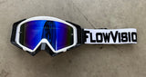 Flow Vision Rythem™ Motocross Goggle: White/Black