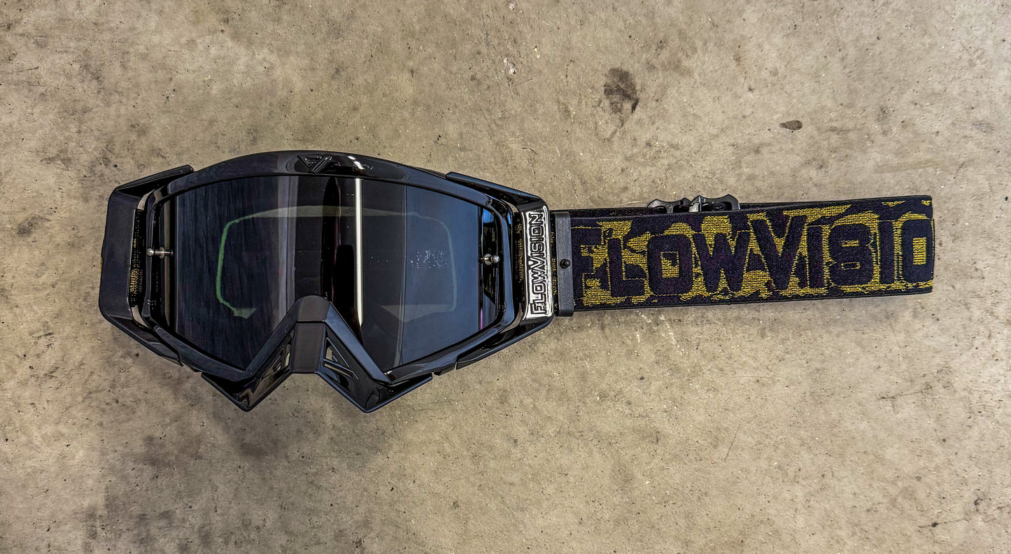 Flow Vision Rythem™ Motocross Goggle: Crude (Black Gold)