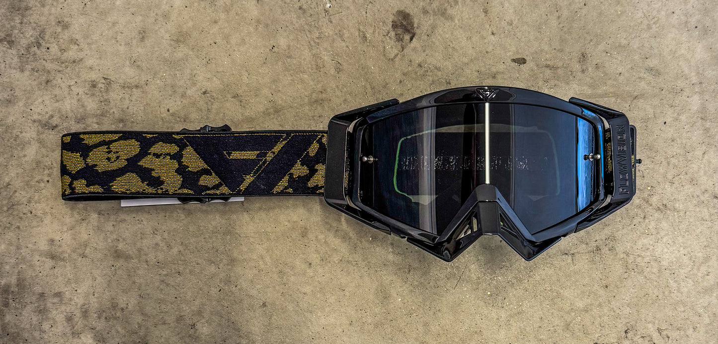 Flow Vision Rythem™ Motocross Goggle: Crude (Black Gold)
