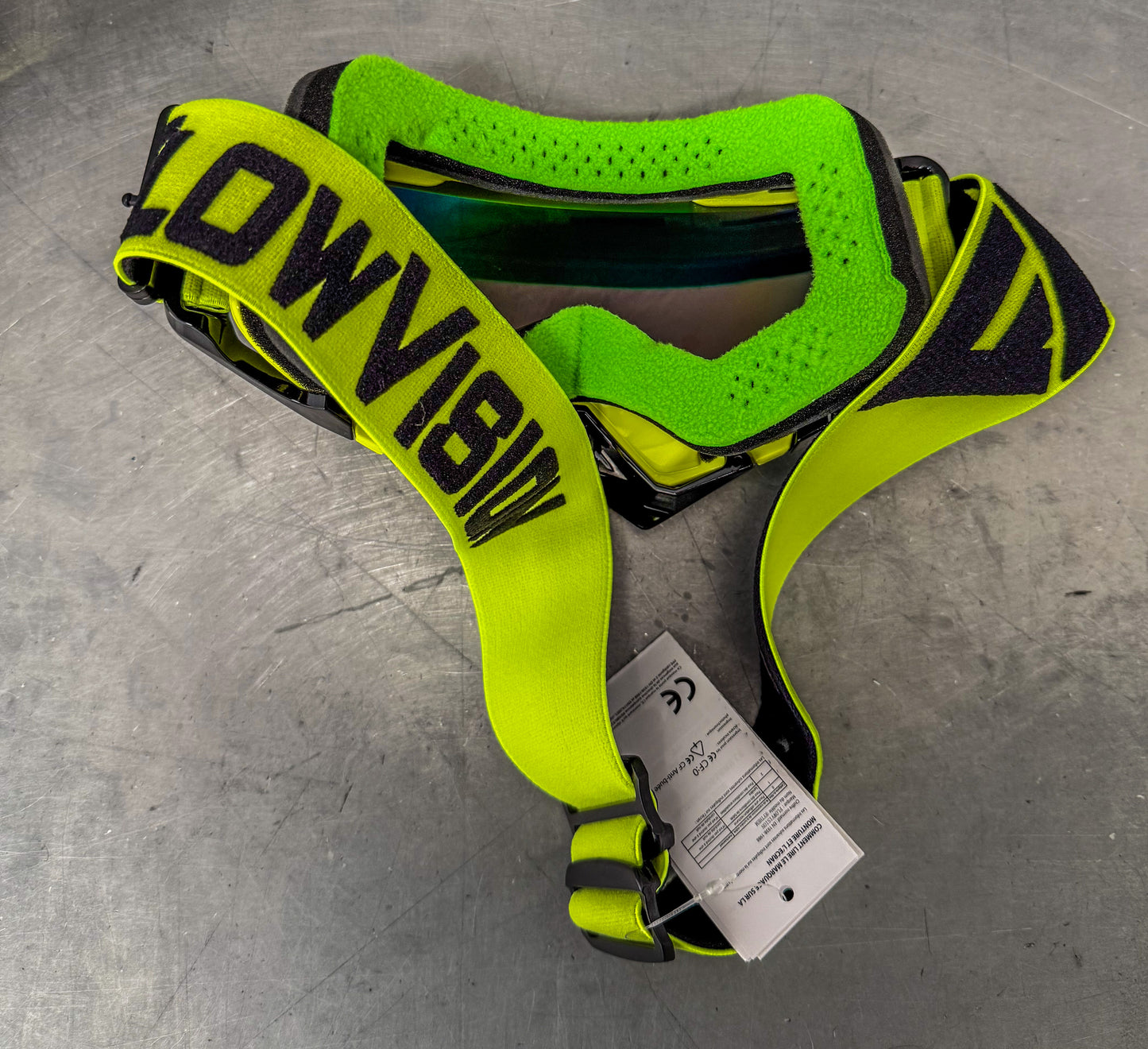 Flow Vision Rythem™ Motocross Goggle: Flo Yellow/Black