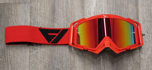 Flow Vision Rythem™ Motocross Goggle: Red/Black