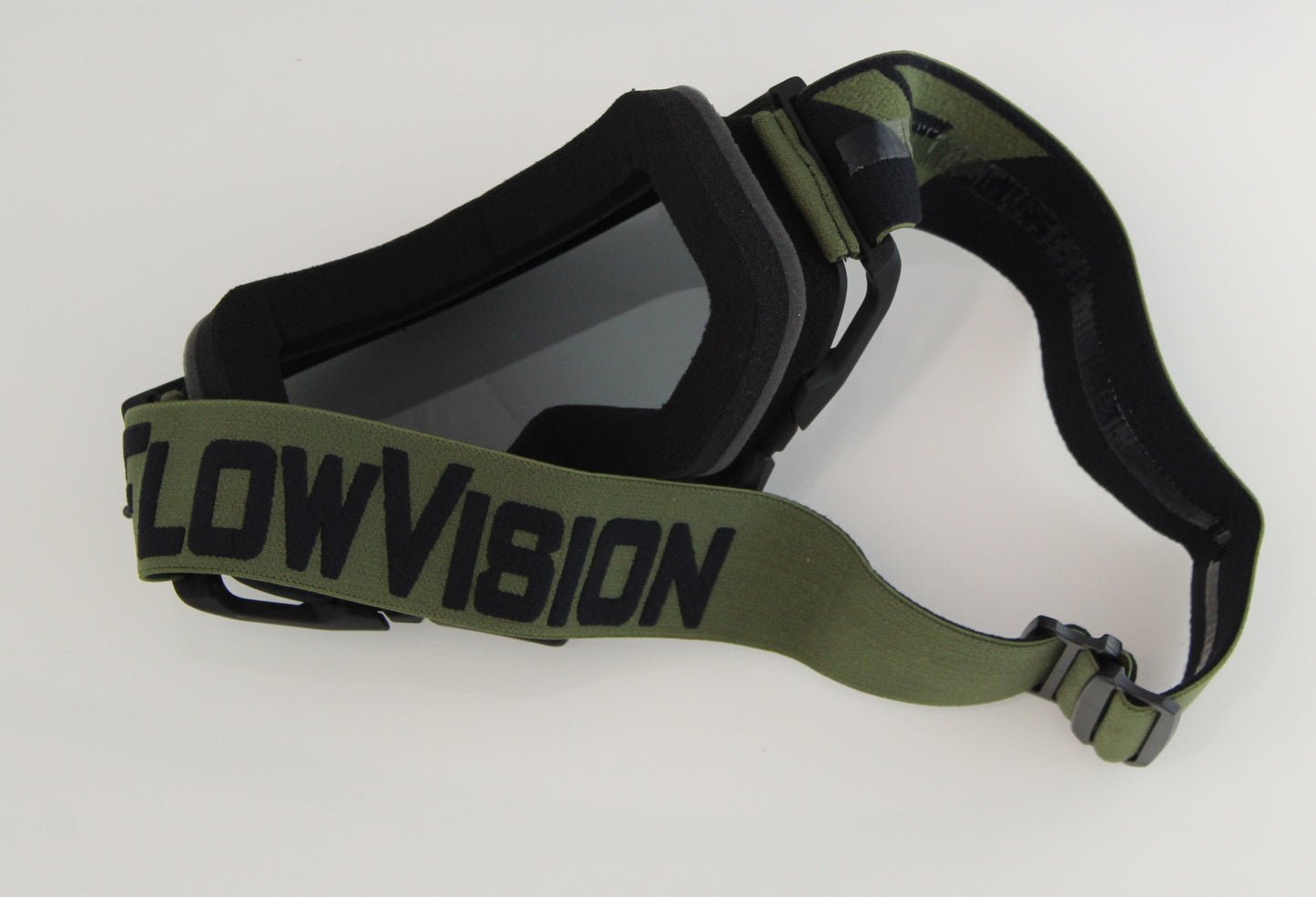 Flow Vision Rythem™ Motocross Goggle: Army Green/Black