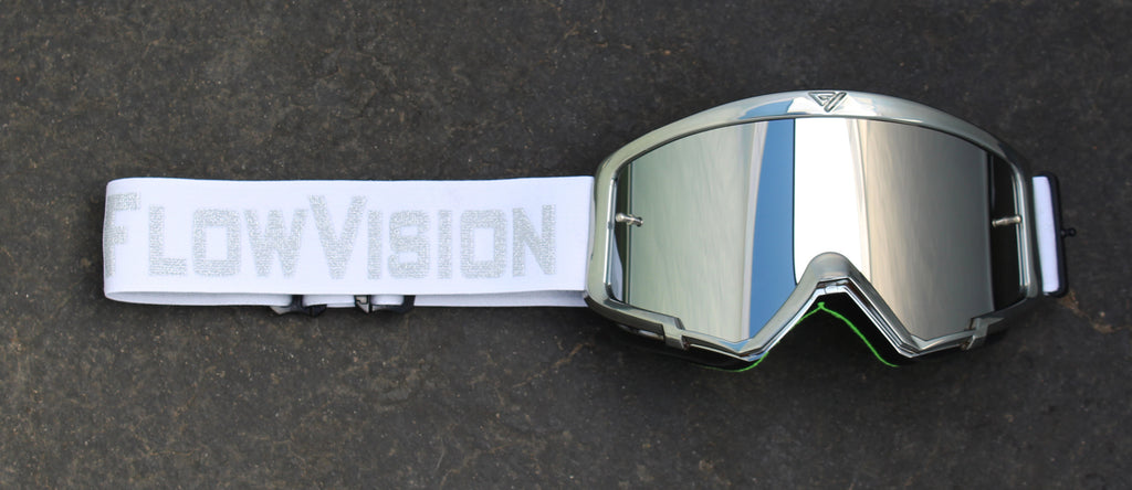 Flow Vision Youth Section™ Motocross Goggle: Platinum – Flow