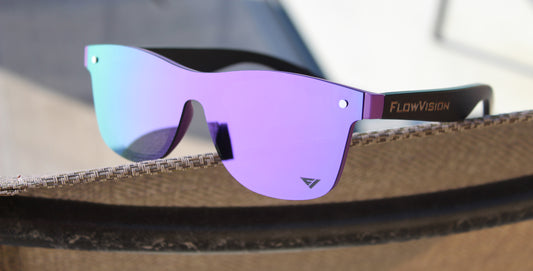 Flow Vision Rythem™ Sunglasses: Amatista (Black/Purple)