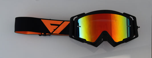 Flow Vision Rythem™ Motocross Goggle: Black/Orange