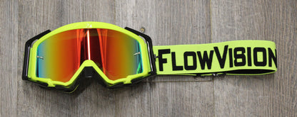 Flow Vision Rythem™ Motocross Goggle: Flo Yellow/Black