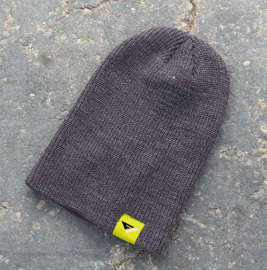Flow Vision® Knitted Flip Beanie: Grey