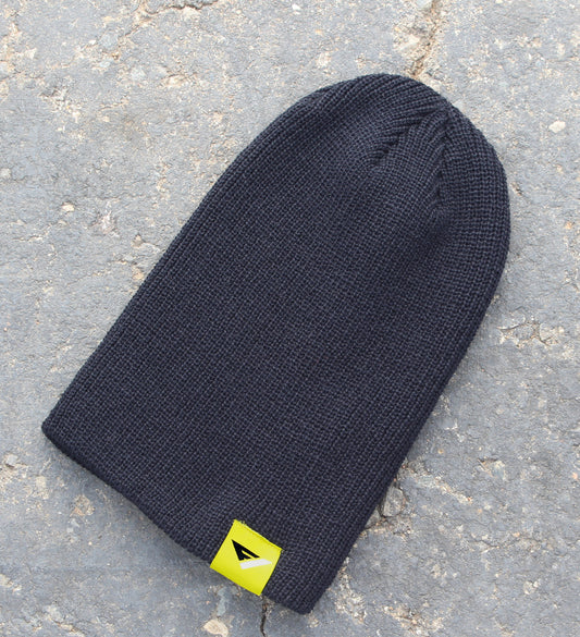 Flow Vision® Knitted Flip Beanie: Black