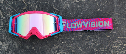 Flow Vision Rythem™ Motocross Goggle: Magenta