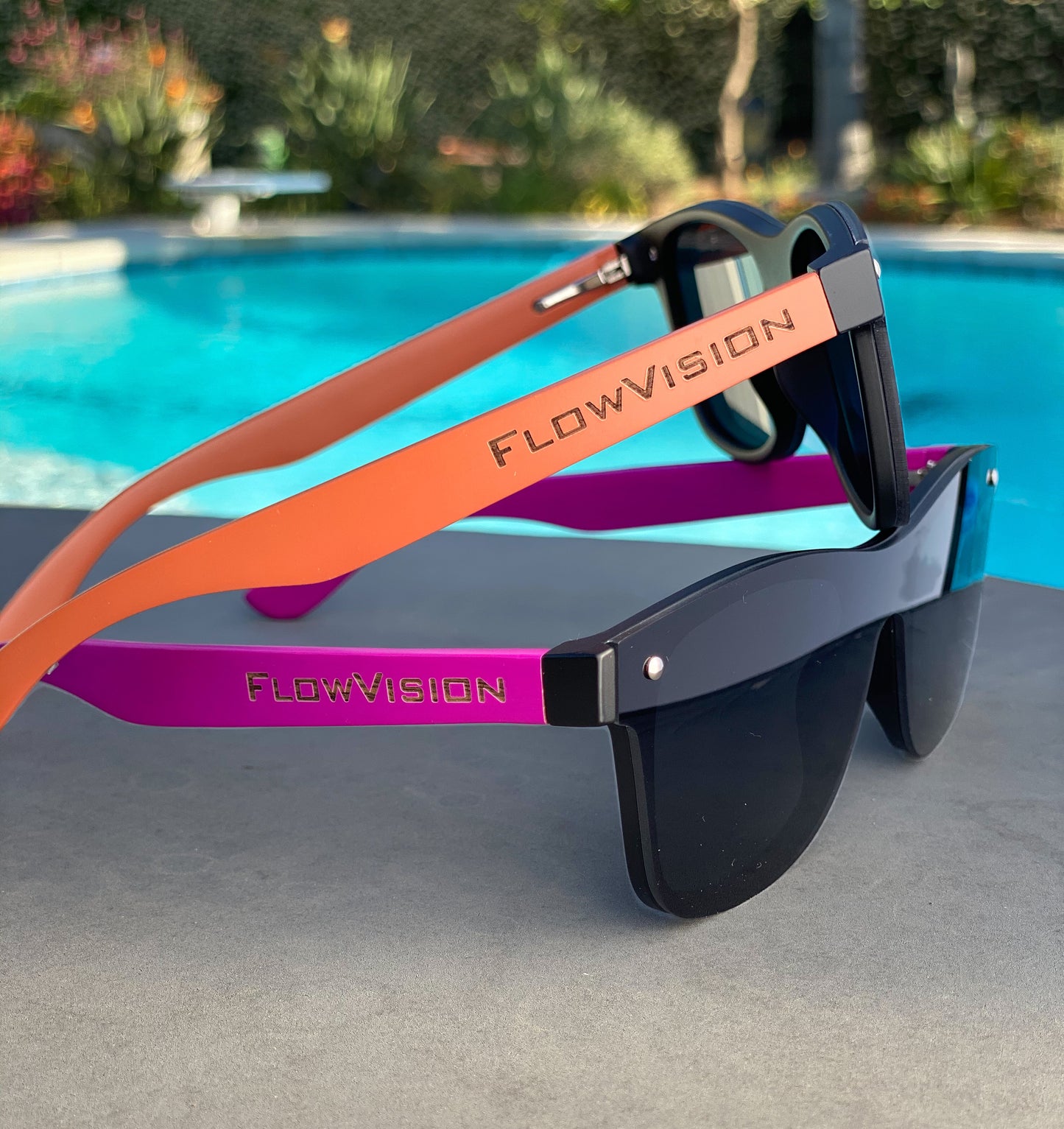 Flow Vision Rythem™ Sunglasses: Georgia (Orange/Black)