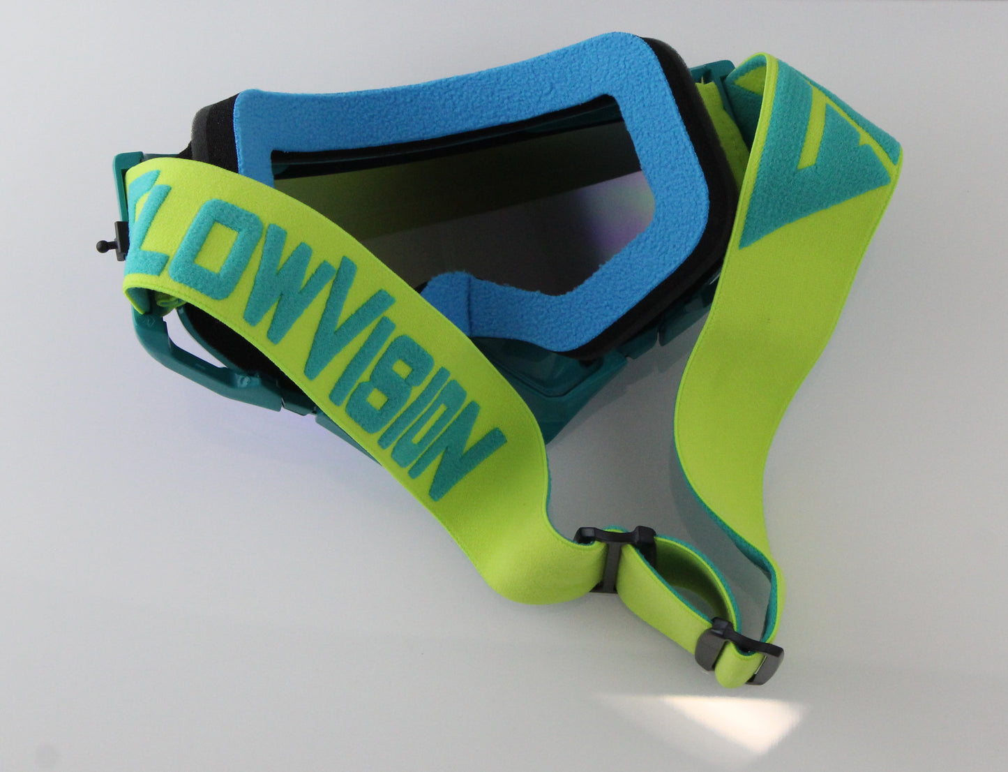 Flow Vision Rythem™ Motocross Goggle: Seafoam/Acid