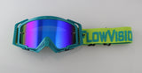 Flow Vision Rythem™ Motocross Goggle: Seafoam/Acid