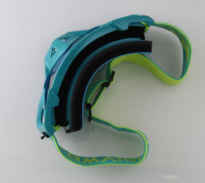 Flow Vision Rythem™ Motocross Goggle: Seafoam/Acid