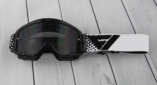 Flow Vision Youth Section™ Motocross Goggle: Black/White