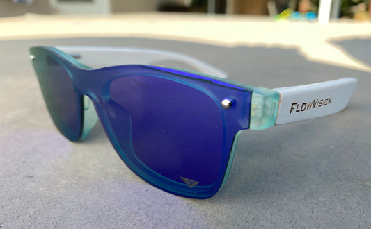 Youth Flow Vision Rythem™ Sunglasses: Polar(White/Blue)