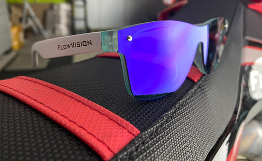 Youth Flow Vision Rythem™ Sunglasses: Polar(White/Blue)