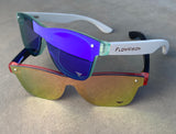 Youth Flow Vision Rythem™ Sunglasses: Polar(White/Blue)